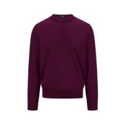 Merino Wol Trui K-Way , Purple , Heren