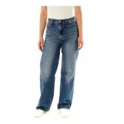 Hoge Taille Wide Leg Jeans Levi's , Blue , Dames