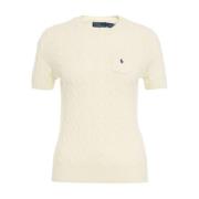 Witte Gebreide Trui Aw24 Handwas Ralph Lauren , Beige , Dames