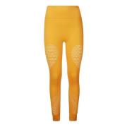 Hoge taille leggings met logo print Adidas by Stella McCartney , Yello...