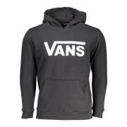 Kinderen Zwarte Hoodie Lange Mouw Vans , Black , Heren