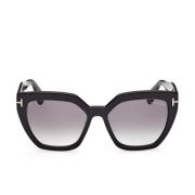 Stijlvolle zonnebril voor dames Tom Ford , Black , Dames