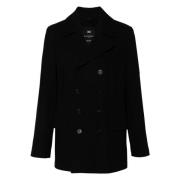 Klassieke Churchill Peacoat Gloverall , Black , Heren