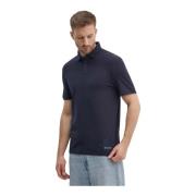 Stretch Katoen Polo Shirt - Slim Fit Armani Exchange , Blue , Heren