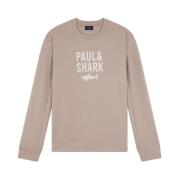 Gezellig Gebreide Sweater Paul & Shark , Beige , Heren