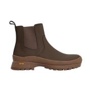 Minimalistische Chelsea Boot met Vibram Zool Norse Projects , Brown , ...