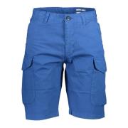 Blauwe Katoenen Bermuda Broek North Sails , Blue , Heren