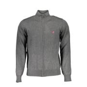 Grijze Geborduurde Ritsvest U.s. Polo Assn. , Gray , Heren