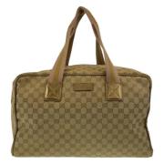 Pre-owned Canvas gucci-bags Gucci Vintage , Beige , Dames