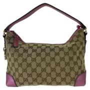 Pre-owned Canvas gucci-bags Gucci Vintage , Beige , Dames