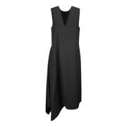 Aura Midi Jurk UMA Wang , Black , Dames