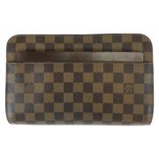 Pre-owned Canvas clutches Louis Vuitton Vintage , Brown , Dames