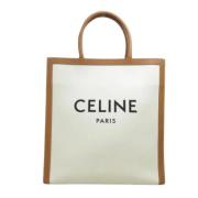 Pre-owned Canvas celine-bags Celine Vintage , White , Dames