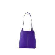 Blauwe Leren Shopper Tas Vanessa Bruno , Blue , Dames