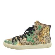 Pre-owned Coated canvas sneakers Gucci Vintage , Multicolor , Dames