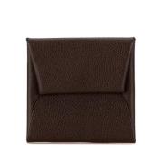 Pre-owned Leather wallets Hermès Vintage , Brown , Dames