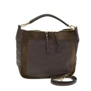 Pre-owned Leather handbags Louis Vuitton Vintage , Brown , Dames