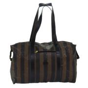 Pre-owned Nylon travel-bags Fendi Vintage , Brown , Dames