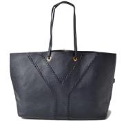 Pre-owned Leather shoulder-bags Yves Saint Laurent Vintage , Blue , Da...