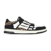 Luipaard Lage Top Sneakers Zwart Amiri , Multicolor , Heren