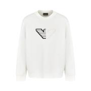 Crewneck Sweatshirt Emporio Armani , White , Heren