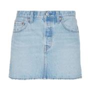 Iconische Rok voor Vrouwen Levi's , Blue , Dames