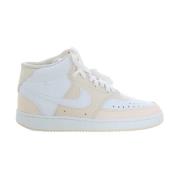 Witte Court Vision Mid Damesschoenen Nike , Beige , Dames