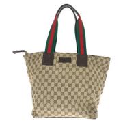 Pre-owned Canvas gucci-bags Gucci Vintage , Brown , Dames