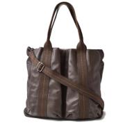 Pre-owned Leather handbags Hermès Vintage , Brown , Dames