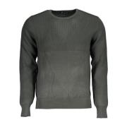 Contrast Crewneck Sweater U.s. Polo Assn. , Green , Heren