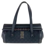 Pre-owned Canvas gucci-bags Gucci Vintage , Black , Dames