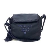 Pre-owned Canvas crossbody-bags Prada Vintage , Blue , Dames