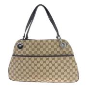 Pre-owned Canvas gucci-bags Gucci Vintage , Brown , Dames