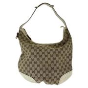 Pre-owned Canvas gucci-bags Gucci Vintage , Beige , Dames