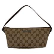 Pre-owned Canvas gucci-bags Gucci Vintage , Brown , Dames