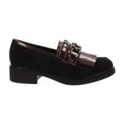 Faux Leather Loafers Comfort Stijl Cinzia Soft , Black , Dames