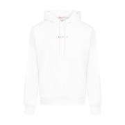 Witte Katoenen Sweatshirt met Capuchon Marni , White , Heren