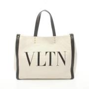 Pre-owned Canvas handbags Valentino Vintage , White , Dames