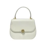 Pre-owned Leather handbags Gucci Vintage , White , Dames