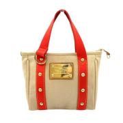 Pre-owned Canvas louis-vuitton-bags Louis Vuitton Vintage , Beige , Da...