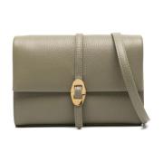 Leren Schoudertas Metalen Detail Coccinelle , Green , Dames