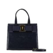 Pre-owned Leather handbags Salvatore Ferragamo Pre-owned , Black , Dam...