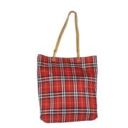 Pre-owned Canvas totes Burberry Vintage , Red , Dames