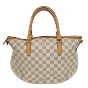 Pre-owned Canvas totes Louis Vuitton Vintage , White , Dames