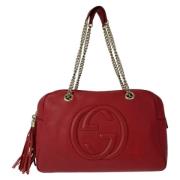 Pre-owned Leather gucci-bags Gucci Vintage , Red , Dames