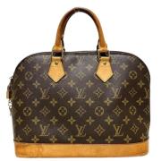 Pre-owned Canvas handbags Louis Vuitton Vintage , Brown , Dames