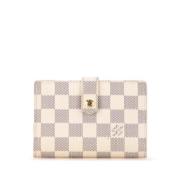 Pre-owned Canvas wallets Louis Vuitton Vintage , White , Dames