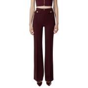 Elegante broek in antraciet grijs Elisabetta Franchi , Brown , Dames