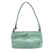 Pre-owned Leather handbags Bottega Veneta Vintage , Blue , Dames