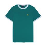 Ringer T-Shirt Lyle & Scott , Green , Heren